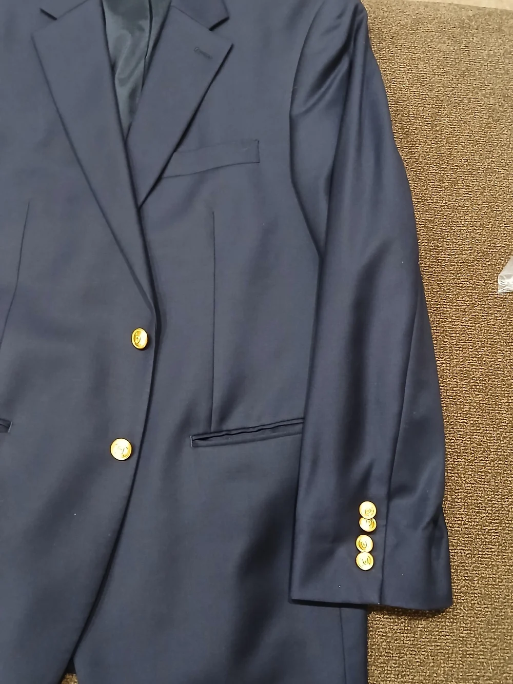 Vintage Ralph Lauren Navy Blazer with Gold Buttons